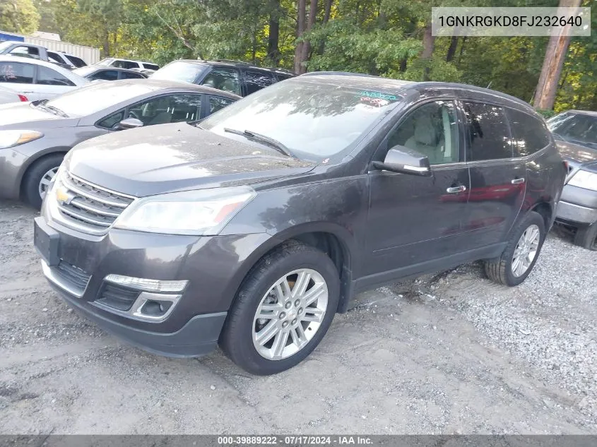 2015 Chevrolet Traverse 1Lt VIN: 1GNKRGKD8FJ232640 Lot: 39889222