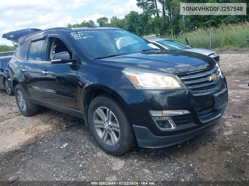 1GNKVHKD0FJ257548 2015 Chevrolet Traverse 2Lt