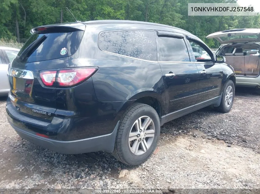 1GNKVHKD0FJ257548 2015 Chevrolet Traverse 2Lt