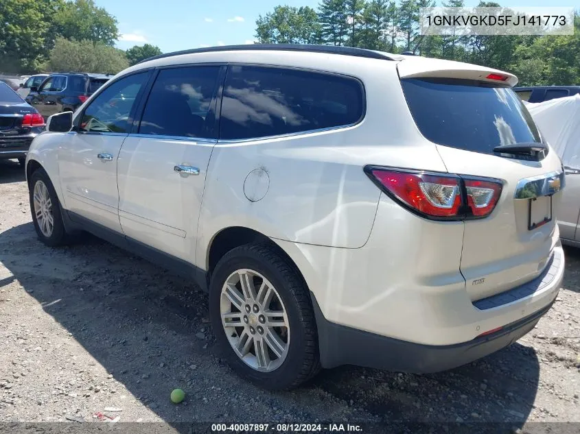 2015 Chevrolet Traverse 1Lt VIN: 1GNKVGKD5FJ141773 Lot: 40087897