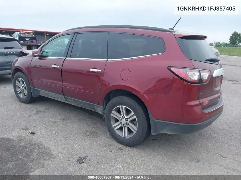 1GNKRHKD1FJ357405 2015 Chevrolet Traverse 2Lt