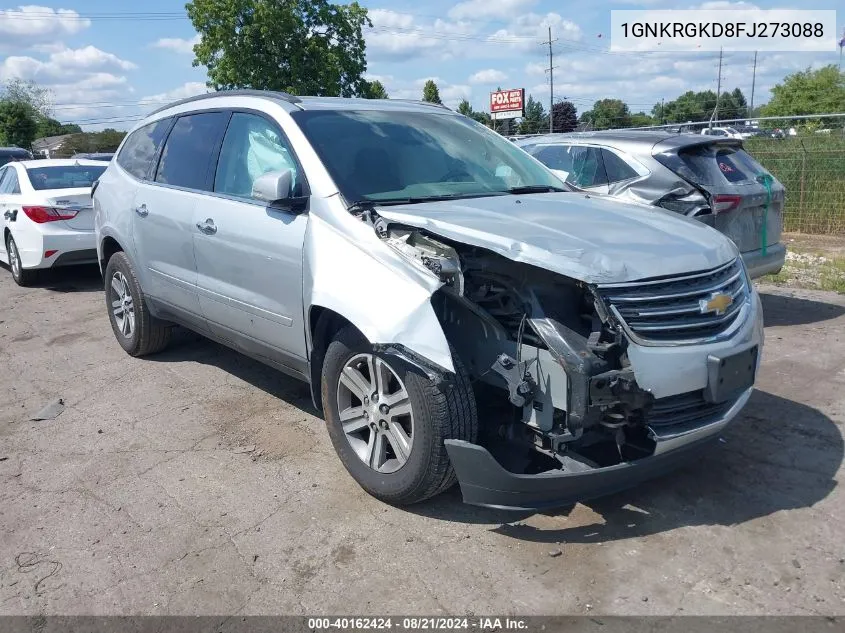 2015 Chevrolet Traverse 1Lt VIN: 1GNKRGKD8FJ273088 Lot: 40162424