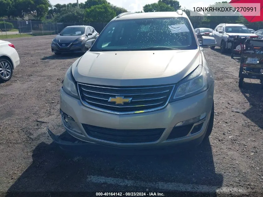 1GNKRHKDXFJ270991 2015 Chevrolet Traverse 2Lt