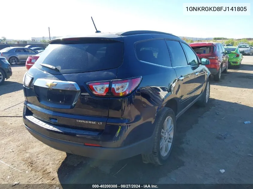 1GNKRGKD8FJ141805 2015 Chevrolet Traverse 1Lt