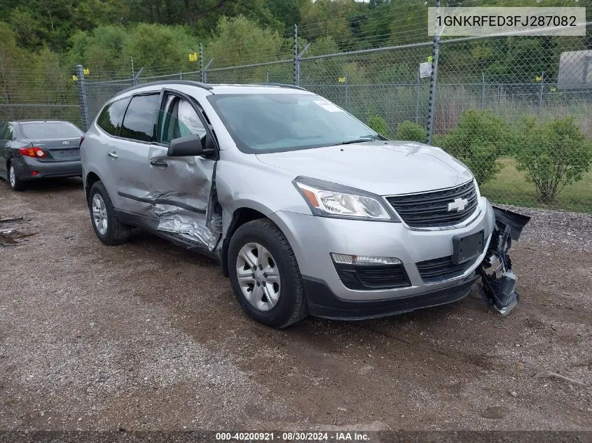 2015 Chevrolet Traverse Ls VIN: 1GNKRFED3FJ287082 Lot: 40200921