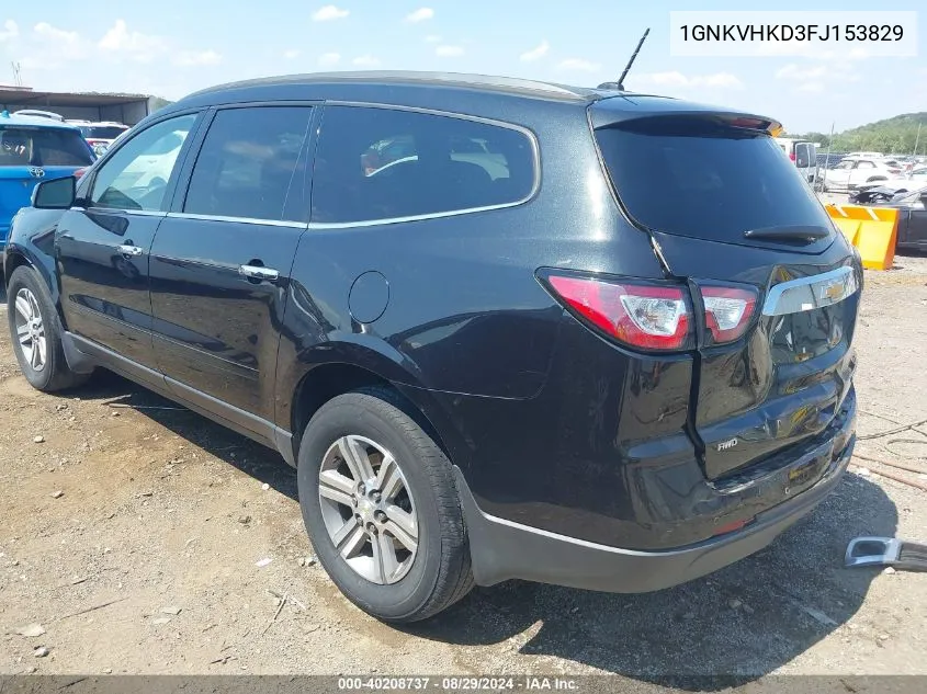 2015 Chevrolet Traverse 2Lt VIN: 1GNKVHKD3FJ153829 Lot: 40208737