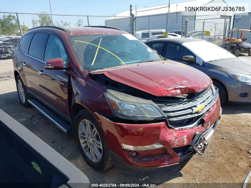 2015 Chevrolet Traverse 1Lt VIN: 1GNKRGKD6FJ336785 Lot: 40253784