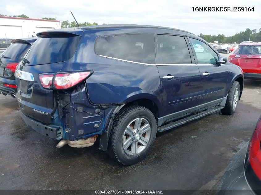 1GNKRGKD5FJ259164 2015 Chevrolet Traverse 1Lt