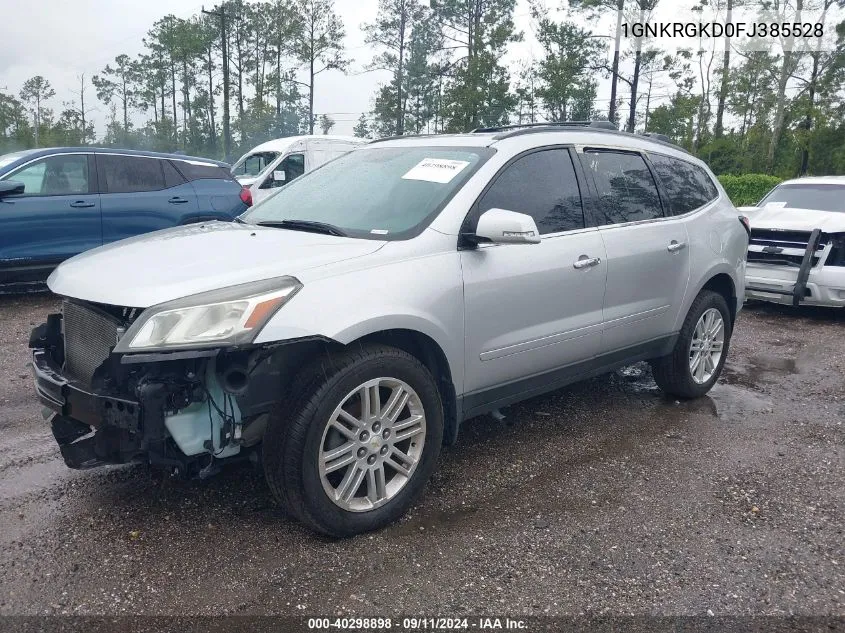 2015 Chevrolet Traverse Lt VIN: 1GNKRGKD0FJ385528 Lot: 40298898