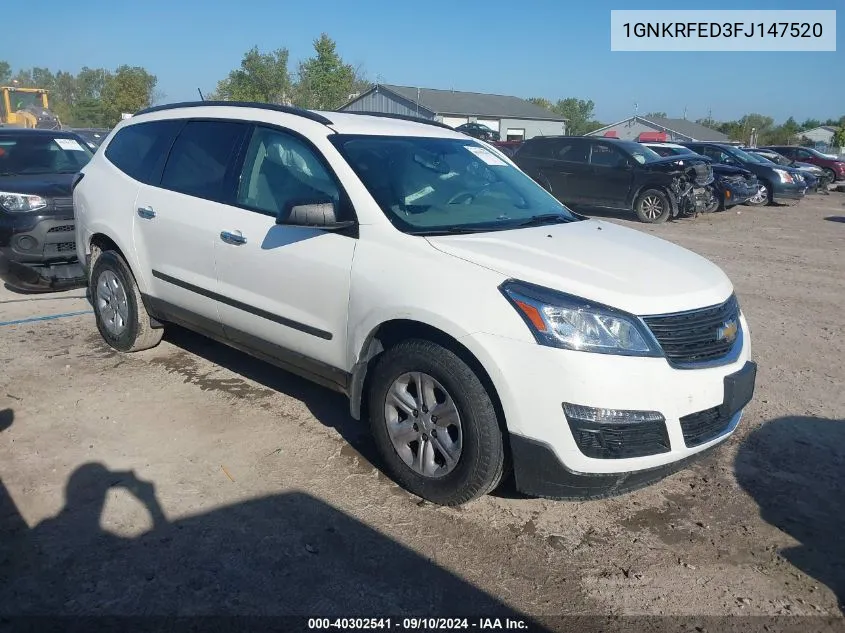 1GNKRFED3FJ147520 2015 Chevrolet Traverse Ls