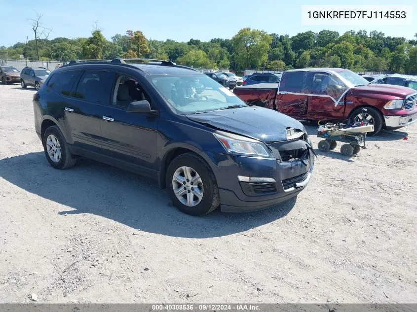 1GNKRFED7FJ114553 2015 Chevrolet Traverse Ls