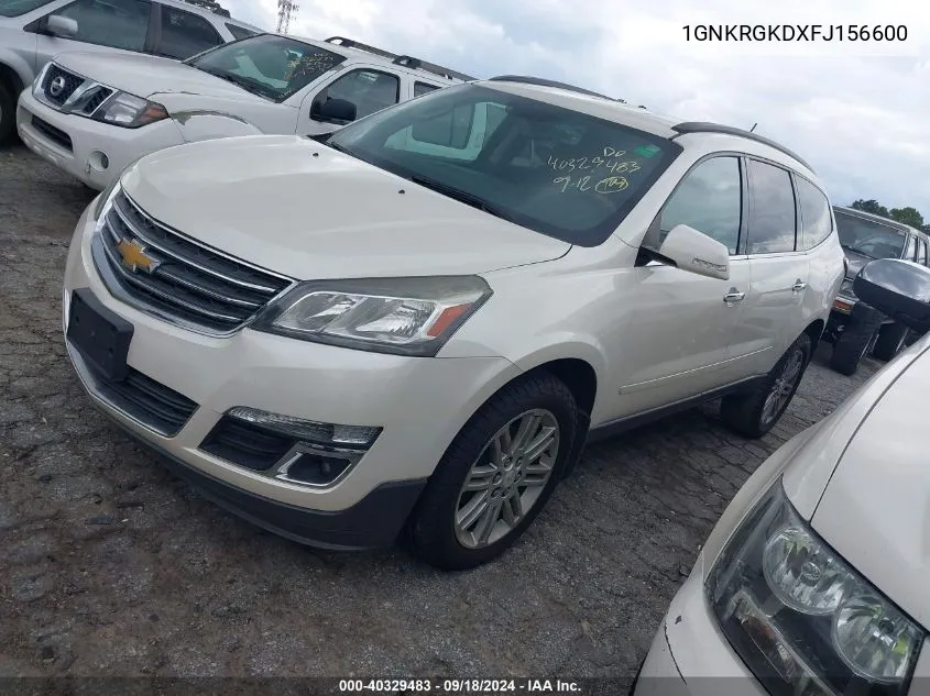 2015 Chevrolet Traverse 1Lt VIN: 1GNKRGKDXFJ156600 Lot: 40329483