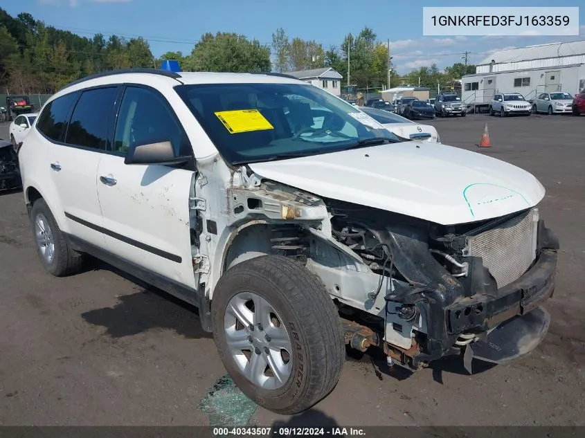 1GNKRFED3FJ163359 2015 Chevrolet Traverse Ls