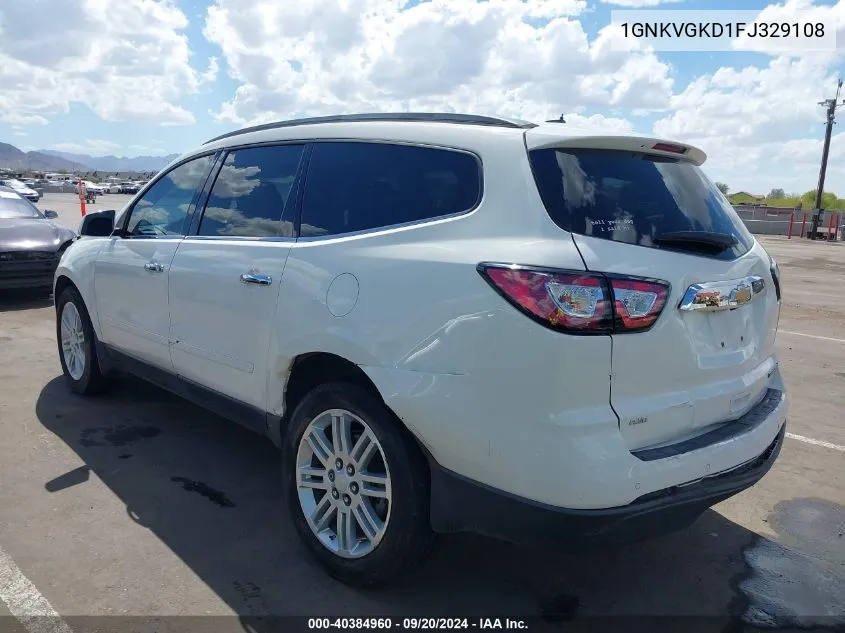 1GNKVGKD1FJ329108 2015 Chevrolet Traverse 1Lt