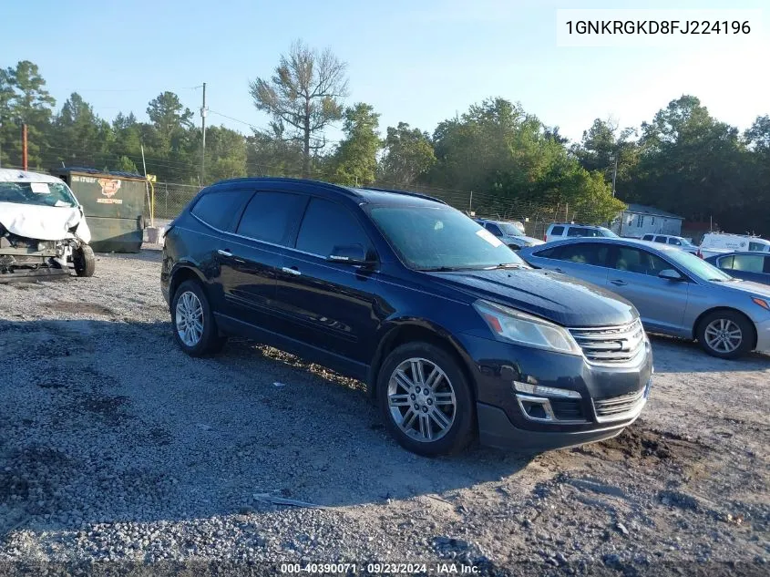 2015 Chevrolet Traverse 1Lt VIN: 1GNKRGKD8FJ224196 Lot: 40390071