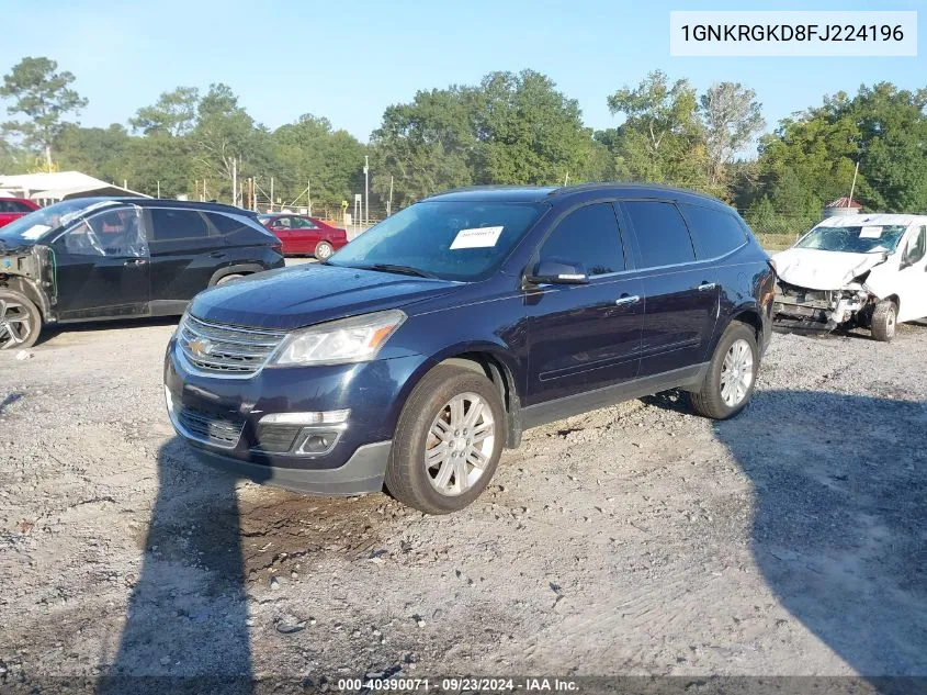 2015 Chevrolet Traverse 1Lt VIN: 1GNKRGKD8FJ224196 Lot: 40390071