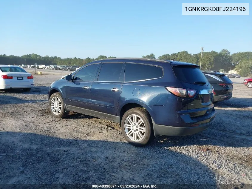 2015 Chevrolet Traverse 1Lt VIN: 1GNKRGKD8FJ224196 Lot: 40390071