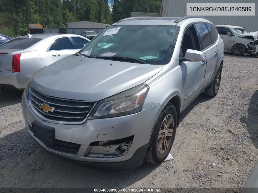 2015 Chevrolet Traverse 1Lt VIN: 1GNKRGKD8FJ240589 Lot: 40398183