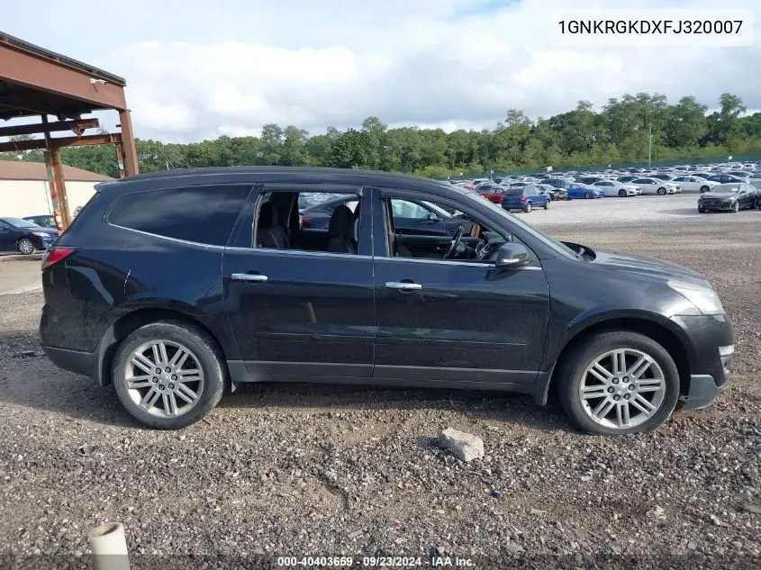 1GNKRGKDXFJ320007 2015 Chevrolet Traverse Lt