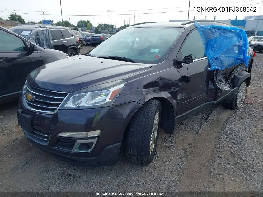 1GNKRGKD1FJ368642 2015 Chevrolet Traverse 1Lt