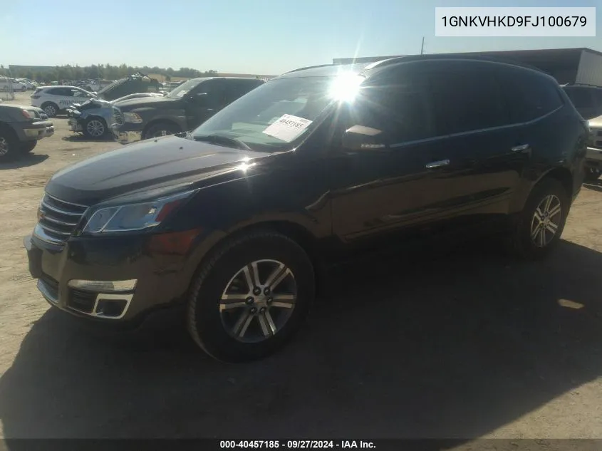 1GNKVHKD9FJ100679 2015 Chevrolet Traverse 2Lt