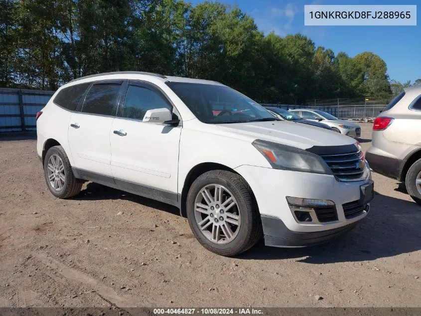 2015 Chevrolet Traverse 1Lt VIN: 1GNKRGKD8FJ288965 Lot: 40464827