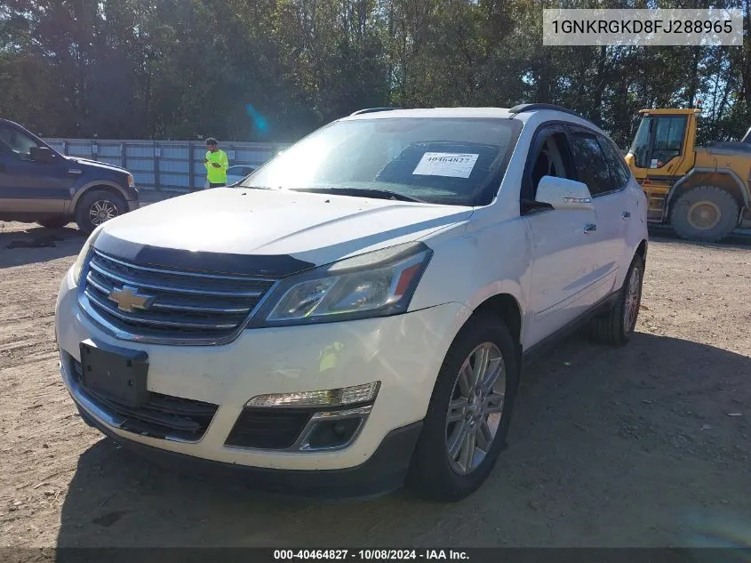 2015 Chevrolet Traverse 1Lt VIN: 1GNKRGKD8FJ288965 Lot: 40464827