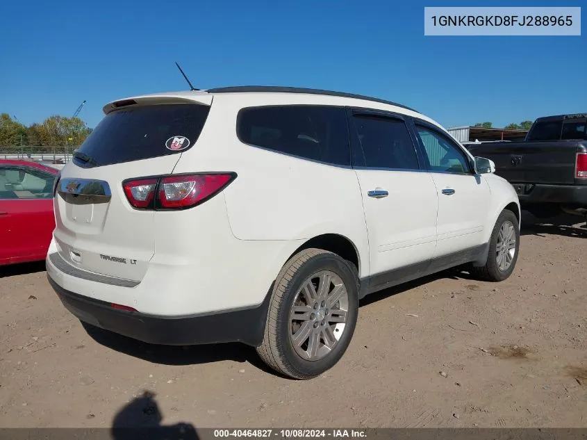 2015 Chevrolet Traverse 1Lt VIN: 1GNKRGKD8FJ288965 Lot: 40464827