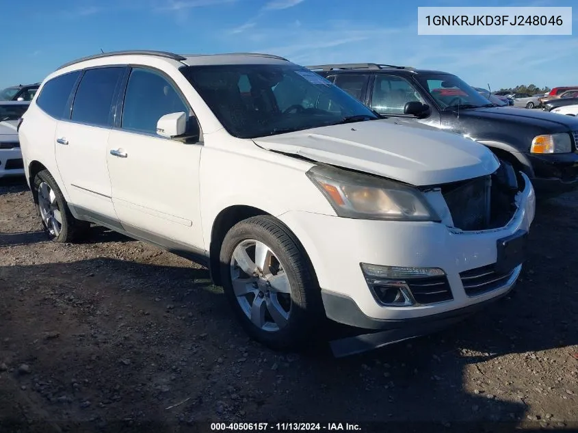 1GNKRJKD3FJ248046 2015 Chevrolet Traverse Ltz