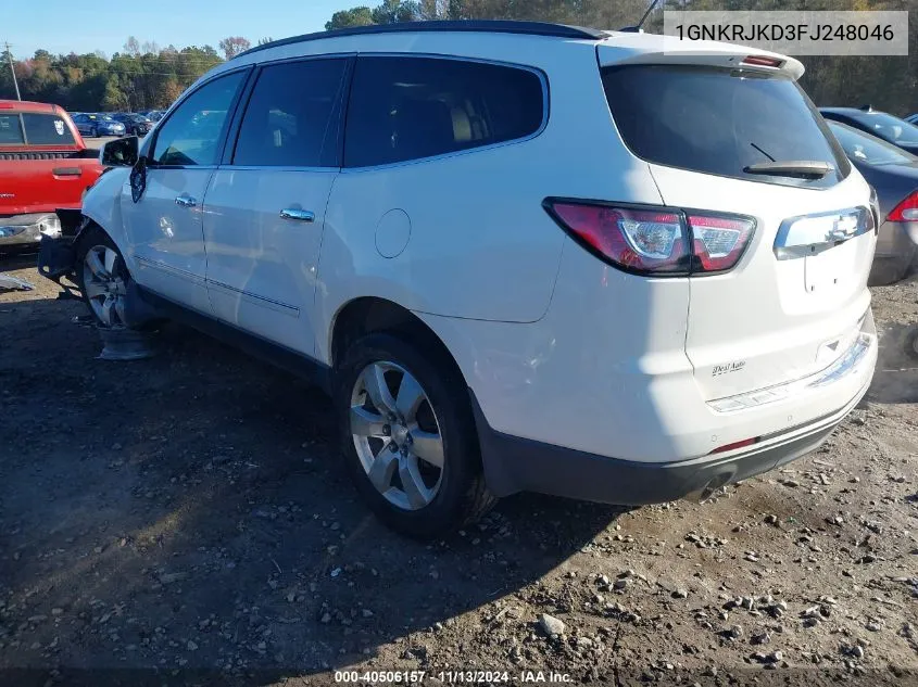 1GNKRJKD3FJ248046 2015 Chevrolet Traverse Ltz