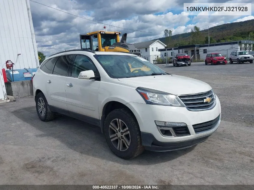 2015 Chevrolet Traverse 2Lt VIN: 1GNKVHKD2FJ321928 Lot: 40522337