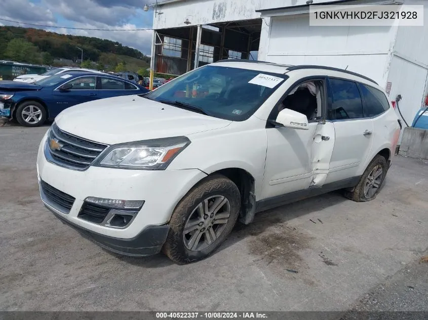 2015 Chevrolet Traverse 2Lt VIN: 1GNKVHKD2FJ321928 Lot: 40522337