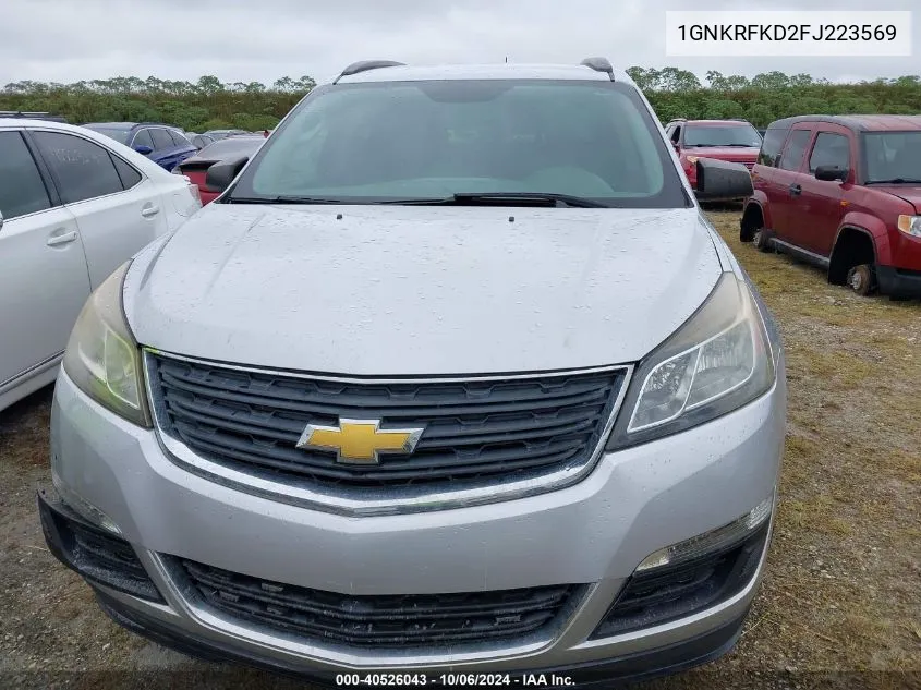 1GNKRFKD2FJ223569 2015 Chevrolet Traverse Ls