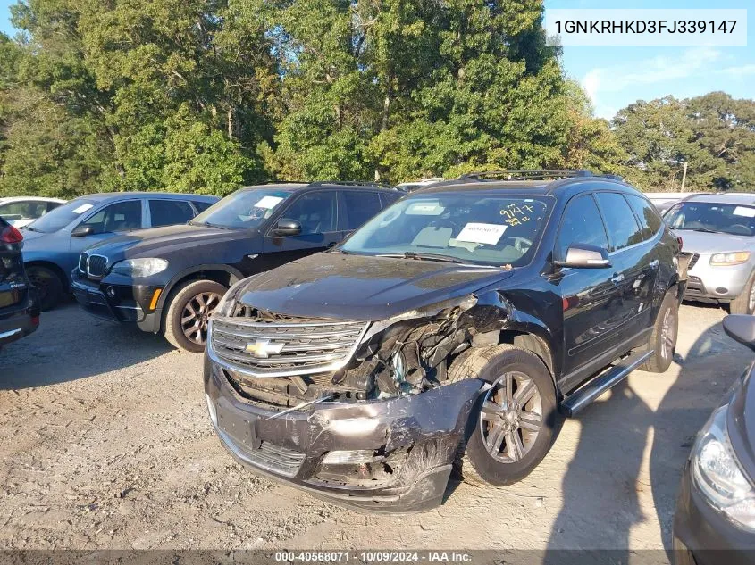 1GNKRHKD3FJ339147 2015 Chevrolet Traverse 2Lt