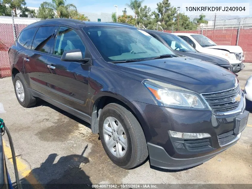 1GNKRFKD9FJ240904 2015 Chevrolet Traverse Ls