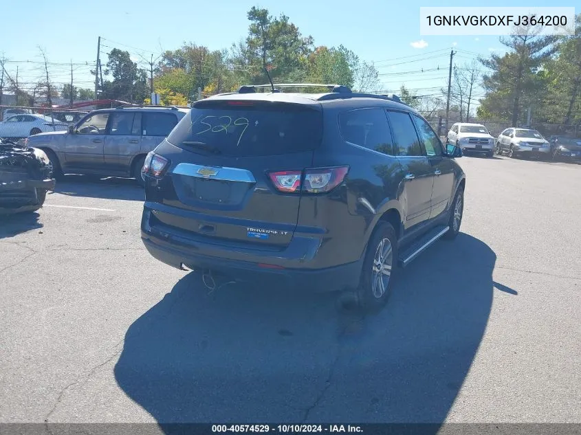 1GNKVGKDXFJ364200 2015 Chevrolet Traverse 1Lt