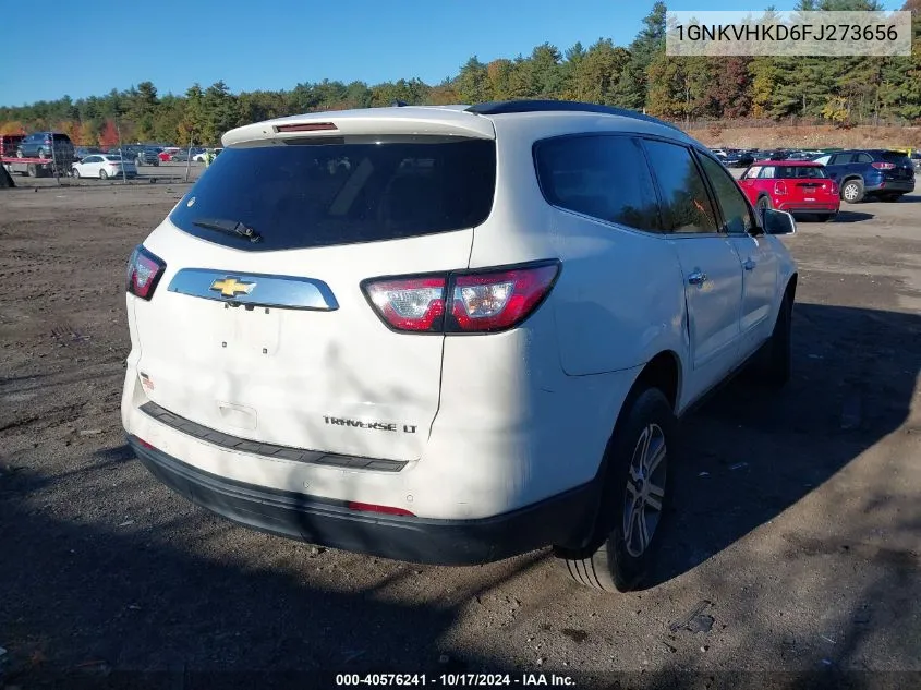 2015 Chevrolet Traverse 2Lt VIN: 1GNKVHKD6FJ273656 Lot: 40576241