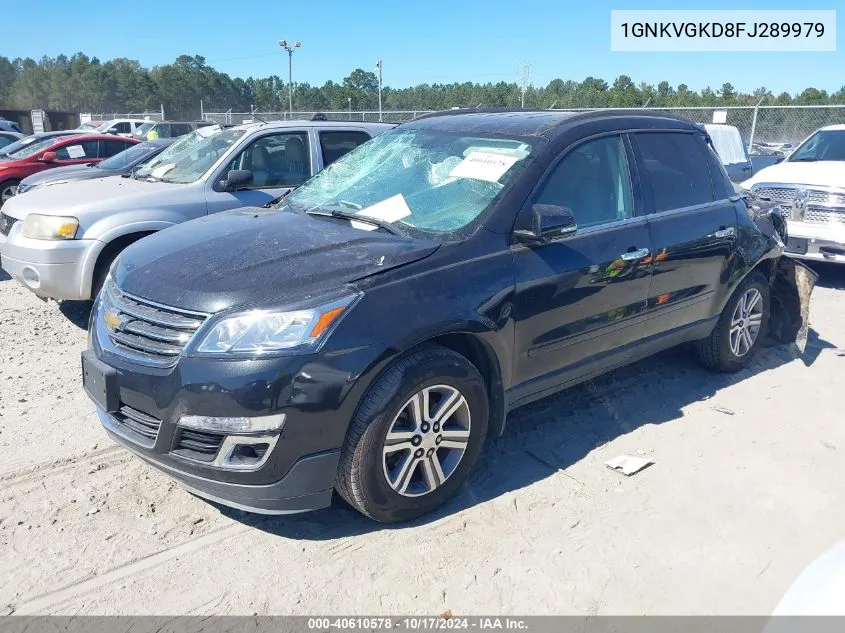 2015 Chevrolet Traverse 1Lt VIN: 1GNKVGKD8FJ289979 Lot: 40610578