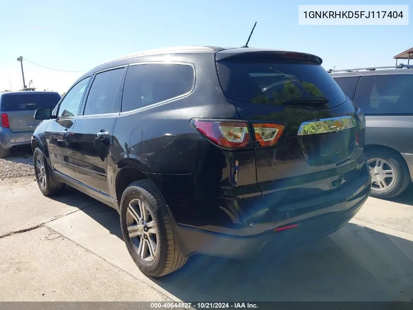 1GNKRHKD5FJ117404 2015 Chevrolet Traverse 2Lt