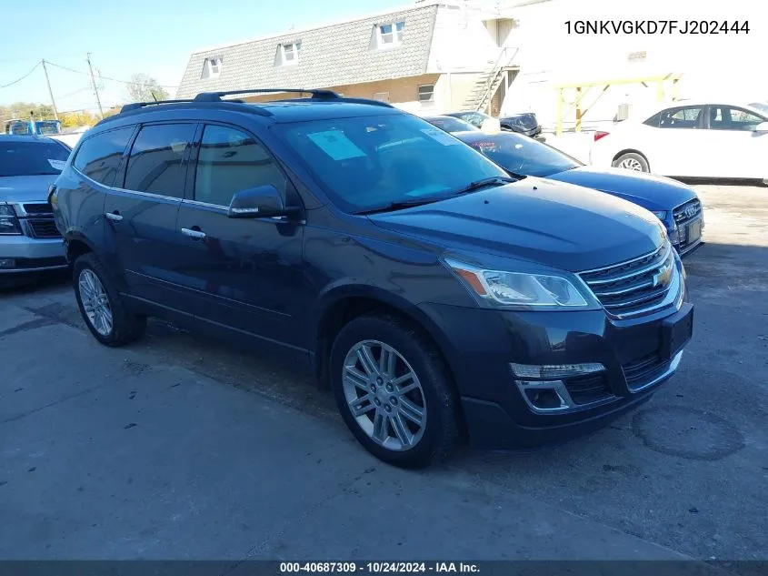 2015 Chevrolet Traverse 1Lt VIN: 1GNKVGKD7FJ202444 Lot: 40687309