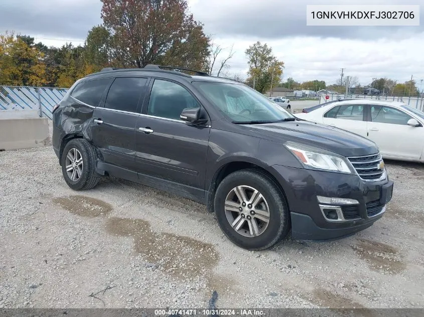 2015 Chevrolet Traverse 2Lt VIN: 1GNKVHKDXFJ302706 Lot: 40741471