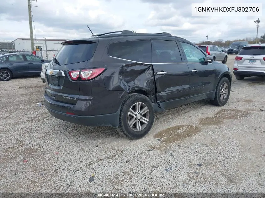 2015 Chevrolet Traverse 2Lt VIN: 1GNKVHKDXFJ302706 Lot: 40741471