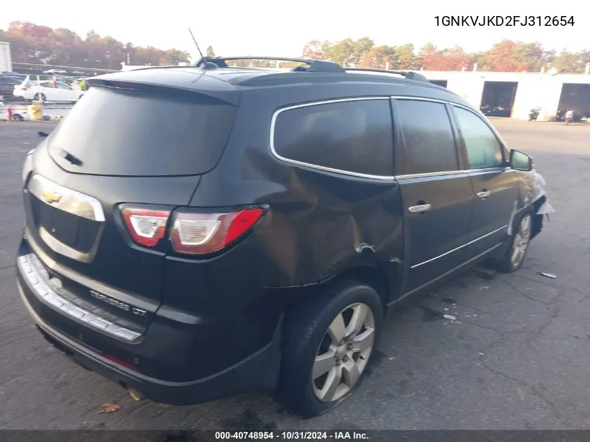 2015 Chevrolet Traverse Ltz VIN: 1GNKVJKD2FJ312654 Lot: 40748954