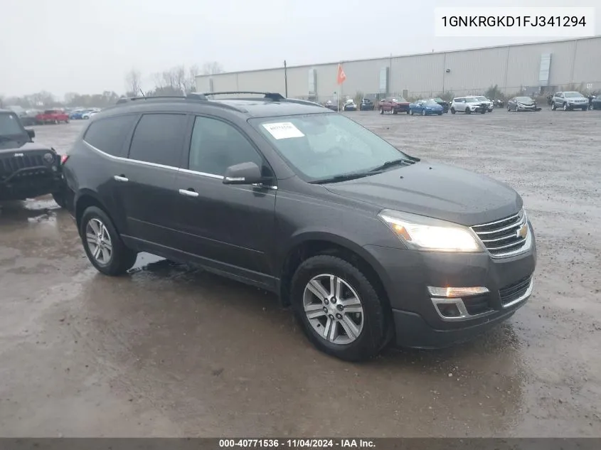 2015 Chevrolet Traverse 1Lt VIN: 1GNKRGKD1FJ341294 Lot: 40771536