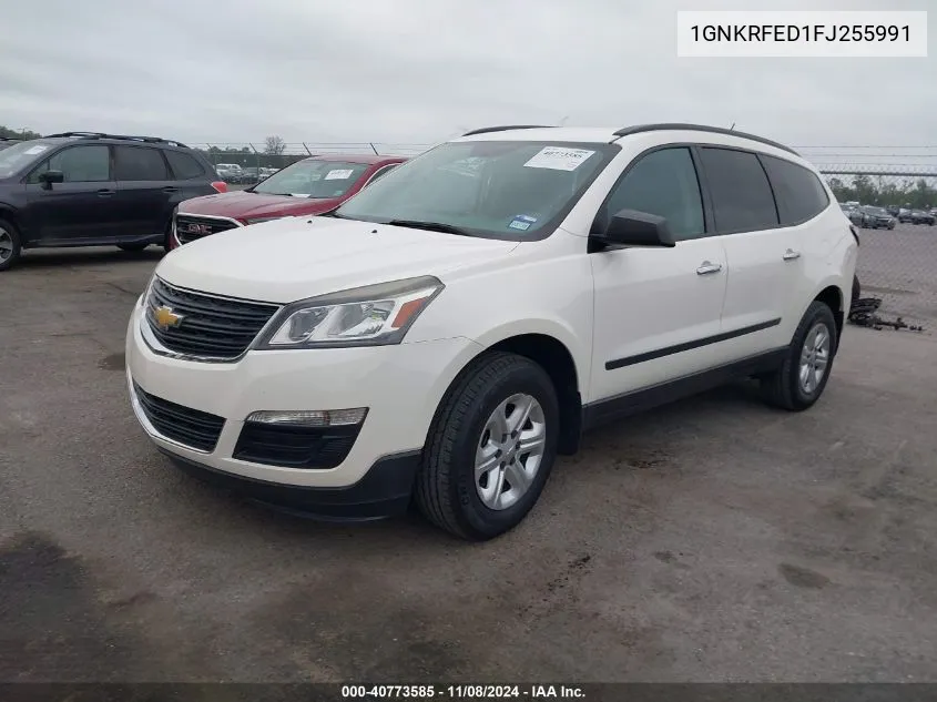 1GNKRFED1FJ255991 2015 Chevrolet Traverse Ls