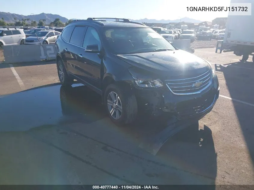 2015 Chevrolet Traverse VIN: 1GNARHKD5FJ151732 Lot: 40777440