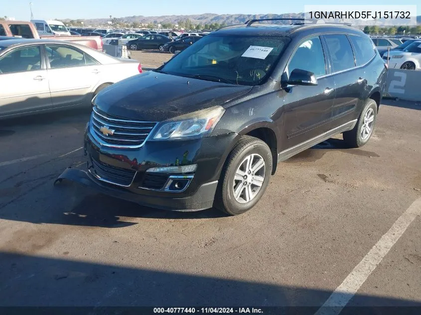 2015 Chevrolet Traverse VIN: 1GNARHKD5FJ151732 Lot: 40777440