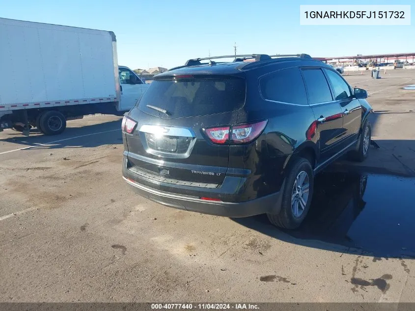 2015 Chevrolet Traverse VIN: 1GNARHKD5FJ151732 Lot: 40777440