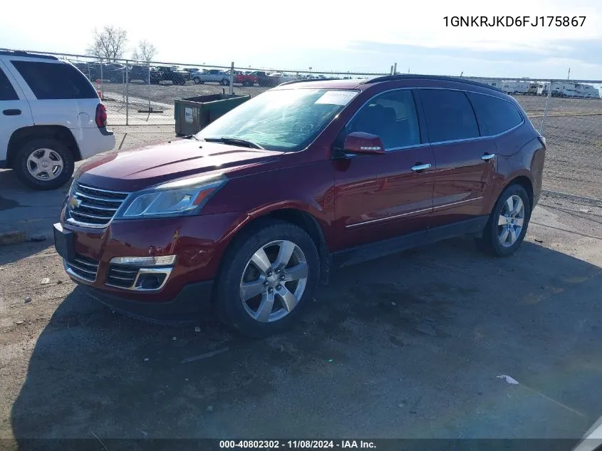 1GNKRJKD6FJ175867 2015 Chevrolet Traverse Ltz