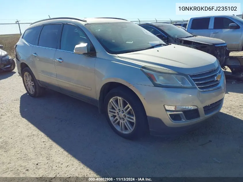 2015 Chevrolet Traverse 1Lt VIN: 1GNKRGKD6FJ235102 Lot: 40802908